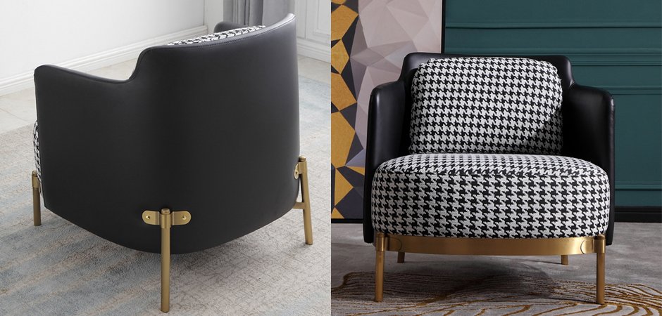 Кресло Pied de poule Gray Armchair Кресло Pied de poule Gray Armchair - Loft-Concept в Кирове
