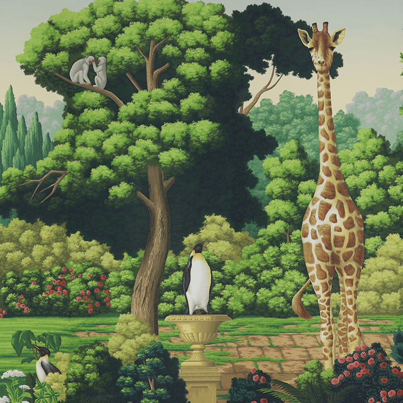 Обои ручная роспись Magical Menagerie Special Colourway on scenic paper Обои ручная роспись Magical Menagerie Special Colourway on scenic paper в Кирове | Loft Concept