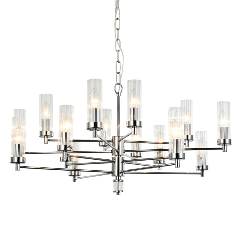 Люстра Jeanette Chandelier Chromium 85 Хром Прозрачный Люстра Jeanette Chandelier Chromium 85 Хром Прозрачный в Кирове | Loft Concept