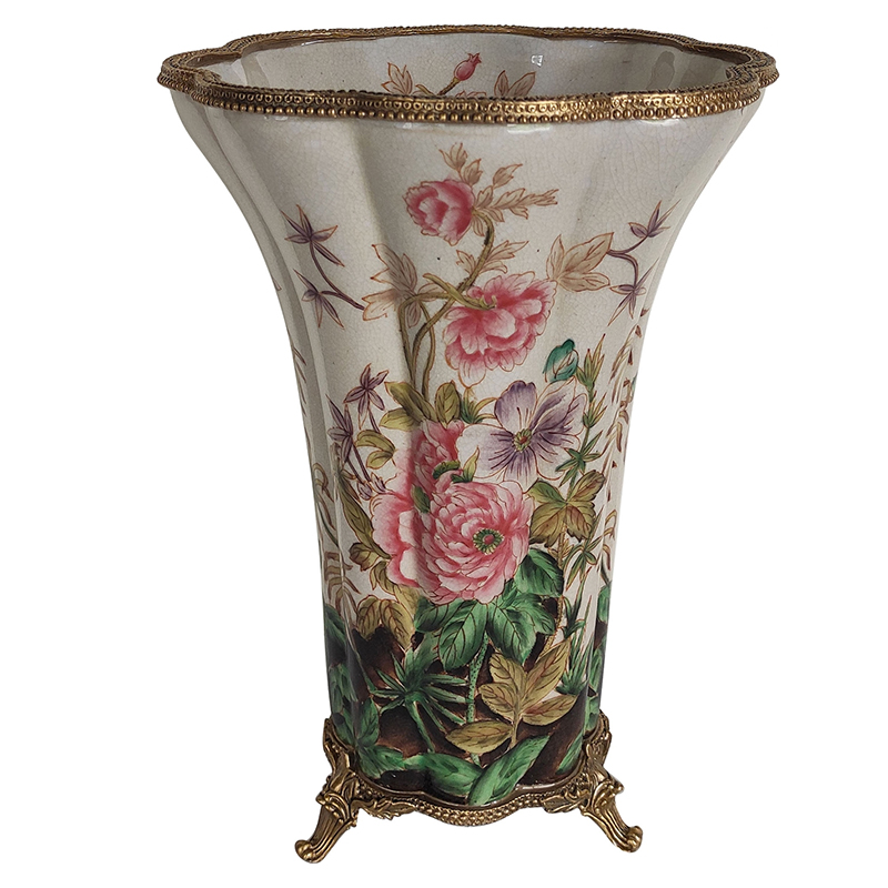 Ваза Flower Garden Vase Бронза Мульти Белый Ваза Flower Garden Vase Бронза Мульти Белый в Кирове | Loft Concept