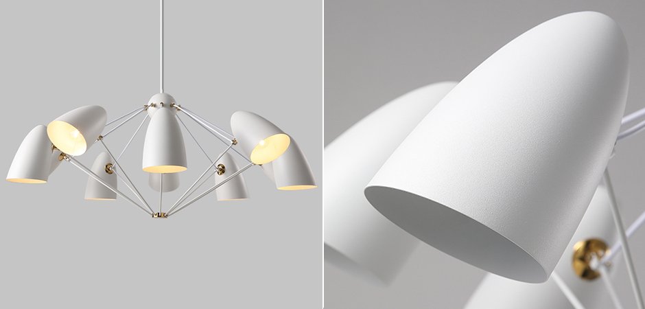 Люстра JLYLITE 10-Light Sputnik Chandelier White Люстра JLYLITE 10-Light Sputnik Chandelier White - Loft-Concept в Кирове