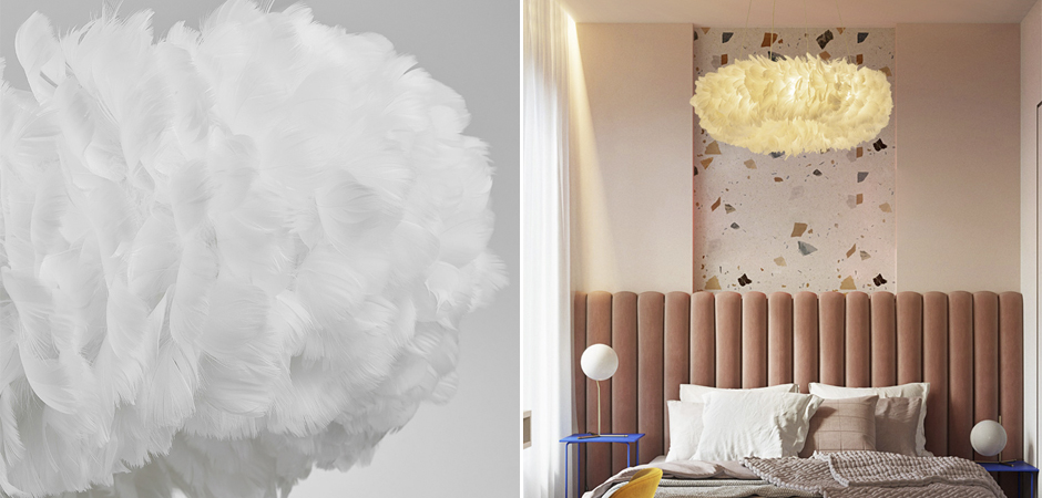 Люстра Кольцо из перьев Plumage White Люстра Кольцо из перьев Plumage White - Loft-Concept в Кирове