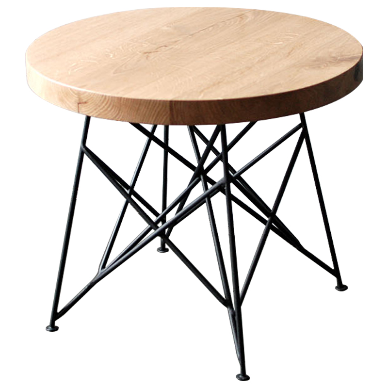 Кофейный стол Kinney Industrial Metal Rust Coffee Table Светлый дуб Черный Кофейный стол Kinney Industrial Metal Rust Coffee Table Светлый дуб Черный в Кирове | Loft Concept