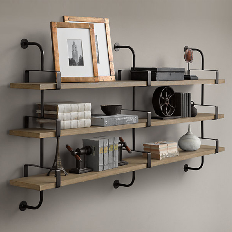Полка из Дуба RH SHELVING & LEDGES 150 см Графит Полка из Дуба RH SHELVING & LEDGES 150 см Графит в Кирове | Loft Concept