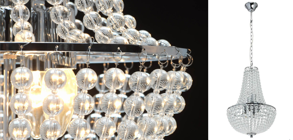 Люстра Virginia Clear Beads Chandelier chrome Люстра Virginia Clear Beads Chandelier chrome - Loft-Concept в Кирове