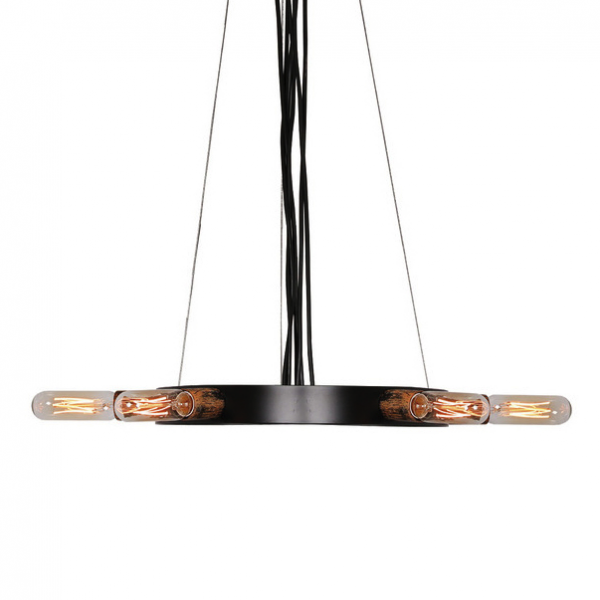 Люстра Loft Star Pendant 6 Ring Черный Люстра Loft Star Pendant 6 Ring Черный в Кирове | Loft Concept