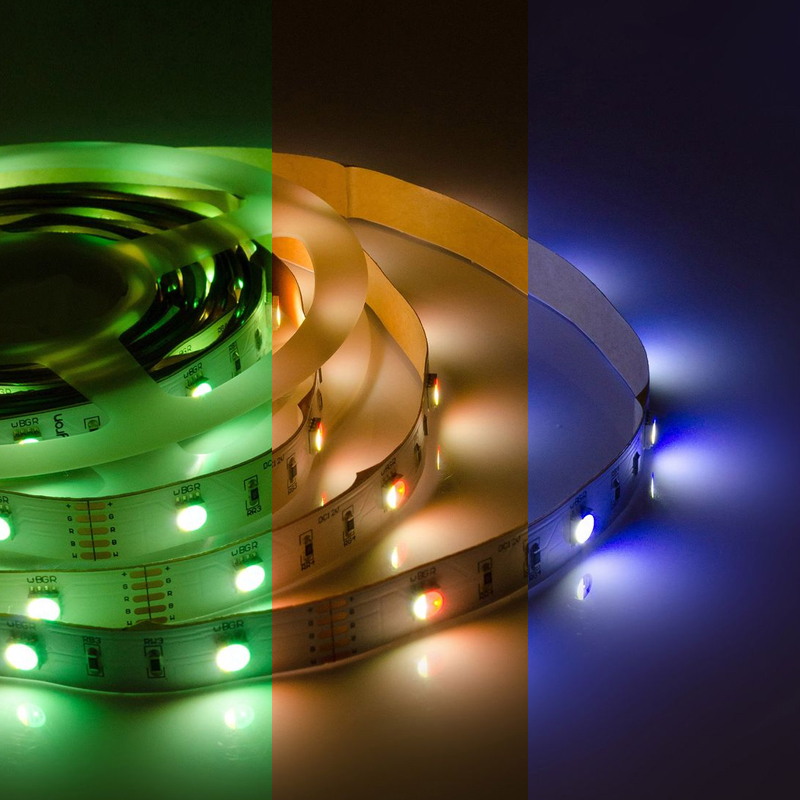 Светодиодная лента 7,2W/m 30LED/m 5050SMD разноцветная 5М Белый Светодиодная лента 7,2W/m 30LED/m 5050SMD разноцветная 5М Белый в Кирове | Loft Concept
