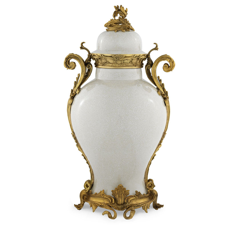 Ваза Eichholtz VASE ARMAND Кремовый Золотой Ваза Eichholtz VASE ARMAND Кремовый Золотой в Кирове | Loft Concept