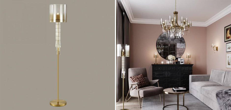 Торшер Glass World Bronze Торшер Glass World Bronze - Loft-Concept в Кирове