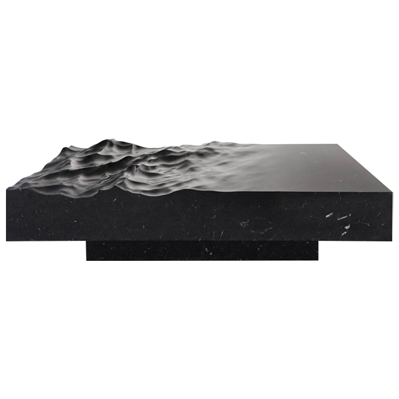 Дизайнерский журнальный стол Mathieu Lehanneur Sculpts Ocean Memories Square Black Черный Мрамор Nero Дизайнерский журнальный стол Mathieu Lehanneur Sculpts Ocean Memories Square Black Черный Мрамор Nero в Кирове | Loft Concept