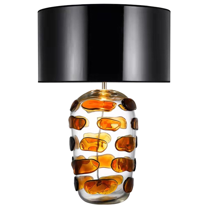 Настольная лампа Amber Spots Table Lamp Янтарный Прозрачное Стекло Черный Настольная лампа Amber Spots Table Lamp Янтарный Прозрачное Стекло Черный в Кирове | Loft Concept