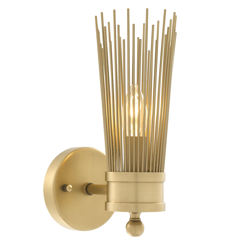 Бра Eichholtz Wall Lamp Romeo Single Латунь Античная полированная Бра Eichholtz Wall Lamp Romeo Single Латунь Античная полированная в Кирове | Loft Concept