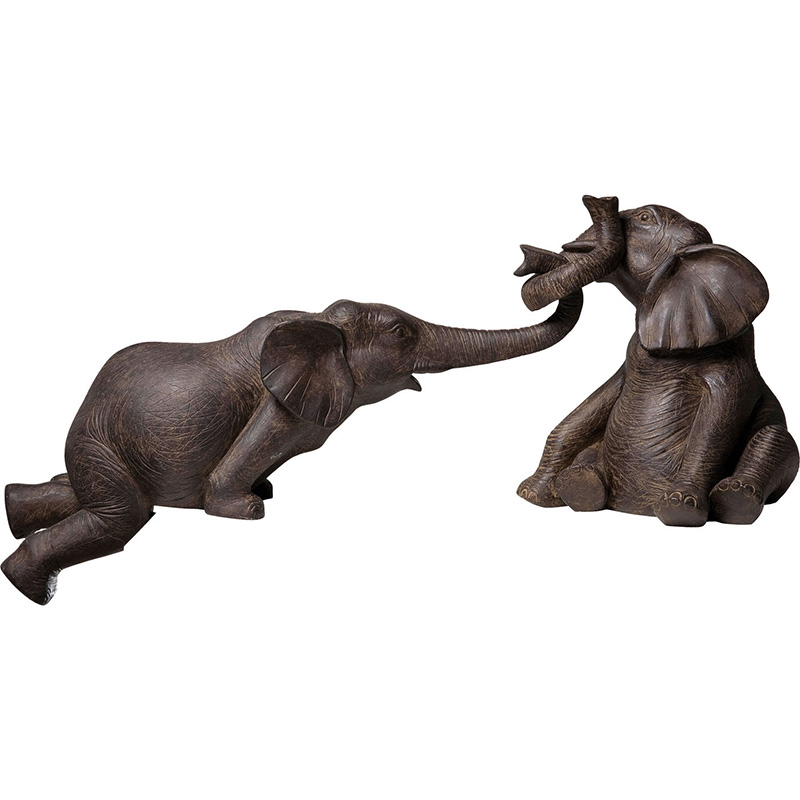 Статуэтка Two Elephants Коричневый Статуэтка Two Elephants Коричневый в Кирове | Loft Concept