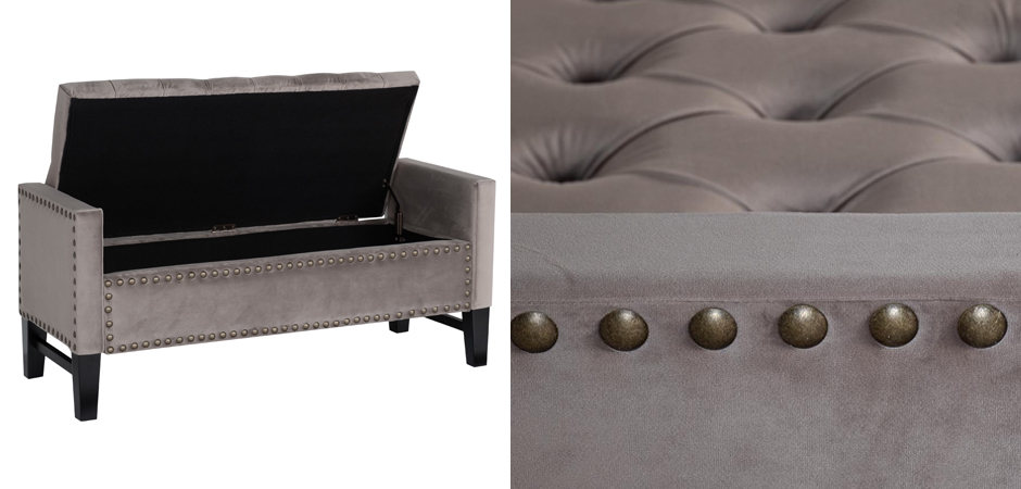 Банкетка с ящиком Helen Bench Seat Банкетка с ящиком Helen Bench Seat - Loft-Concept в Кирове