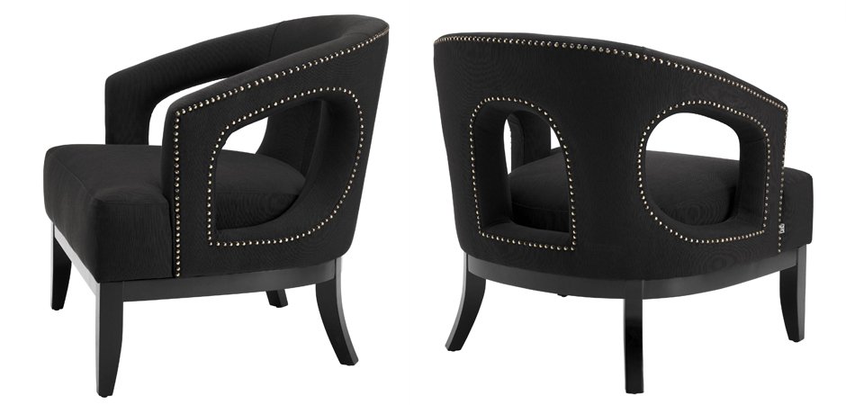 Кресло Eichholtz Chair Adam Black Кресло Eichholtz Chair Adam Black - Loft-Concept в Кирове