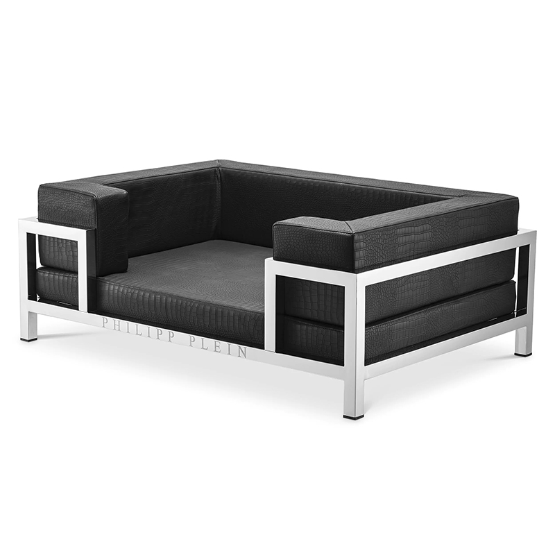 Лежанка для домашних животных Philipp Plein Dogbed High Conic Limited XL Никель Черный Лежанка для домашних животных Philipp Plein Dogbed High Conic Limited XL Никель Черный в Кирове | Loft Concept