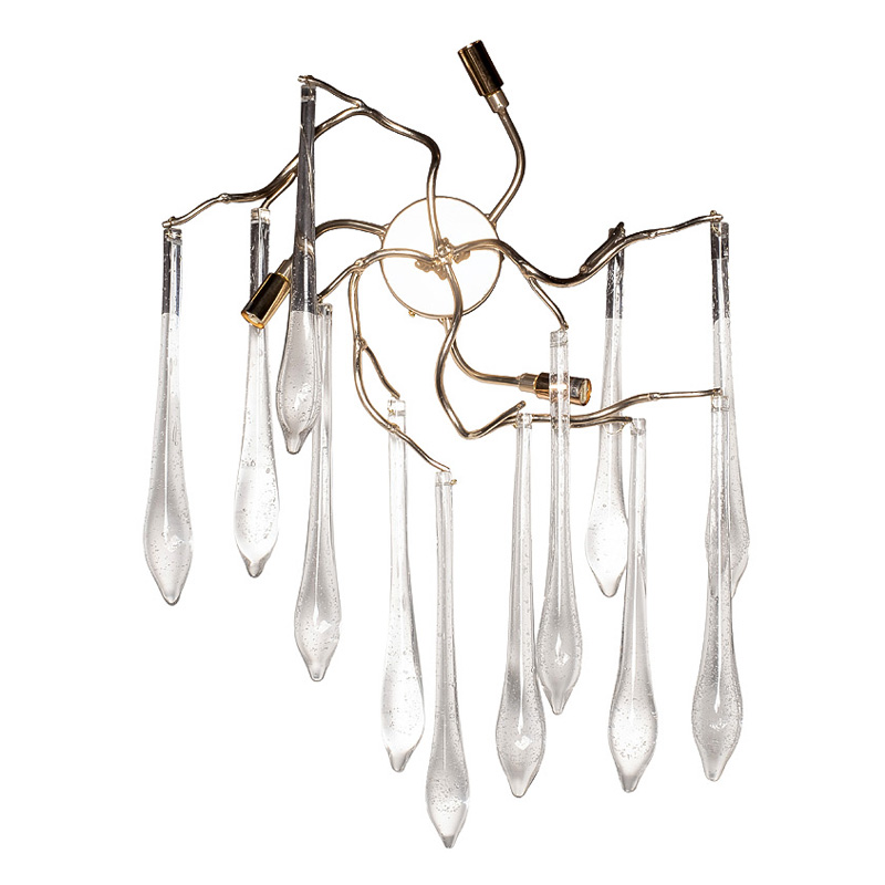 Бра Droplet Branches Champagne Wall Lamp Золотой Шампань Бра Droplet Branches Champagne Wall Lamp Золотой Шампань в Кирове | Loft Concept