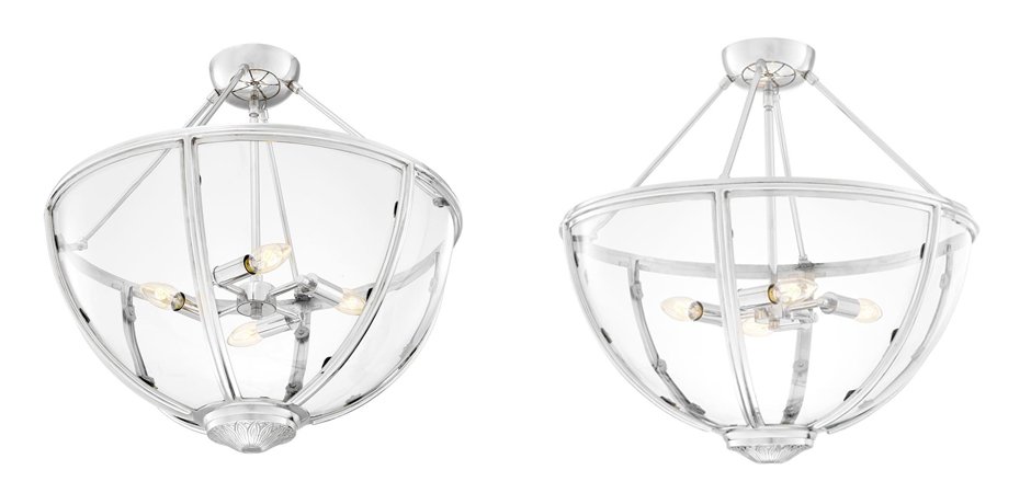 Потолочный светильник Eichholtz Ceiling Lamp Deveraux Nickel - Loft-Concept в Кирове