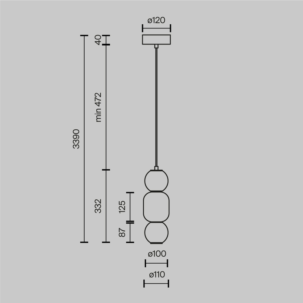 Подвесной светильник Trio outline Подвесной светильник Trio outline в Кирове