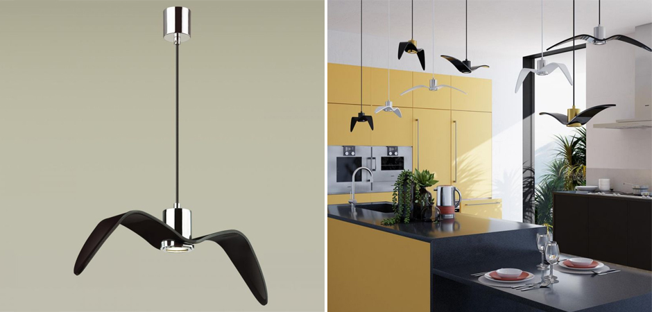 Подвесной светильник Seagull Chrome черный - Loft-Concept в Кирове