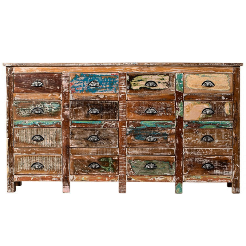 Комод под старину 16 ящиков в стиле Лофт Antique Wood 16 boxes Мульти Комод под старину 16 ящиков в стиле Лофт Antique Wood 16 boxes Мульти в Кирове | Loft Concept