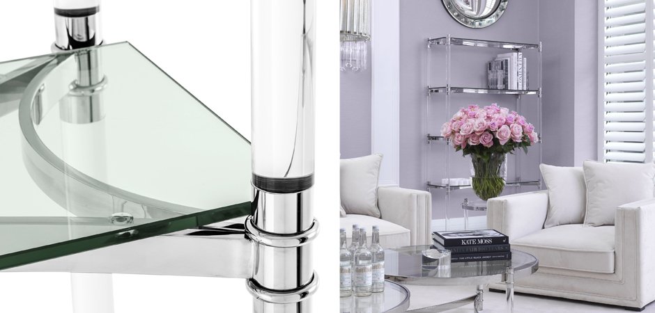 Стеллаж Eichholtz Cabinet Trento Stainless Steel Стеллаж Eichholtz Cabinet Trento Stainless Steel - Loft-Concept в Кирове