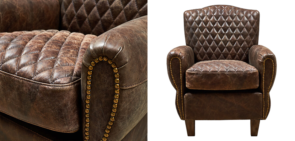 Кресло Jody Armchair Brown Leather Кресло Jody Armchair Brown Leather - Loft-Concept в Кирове
