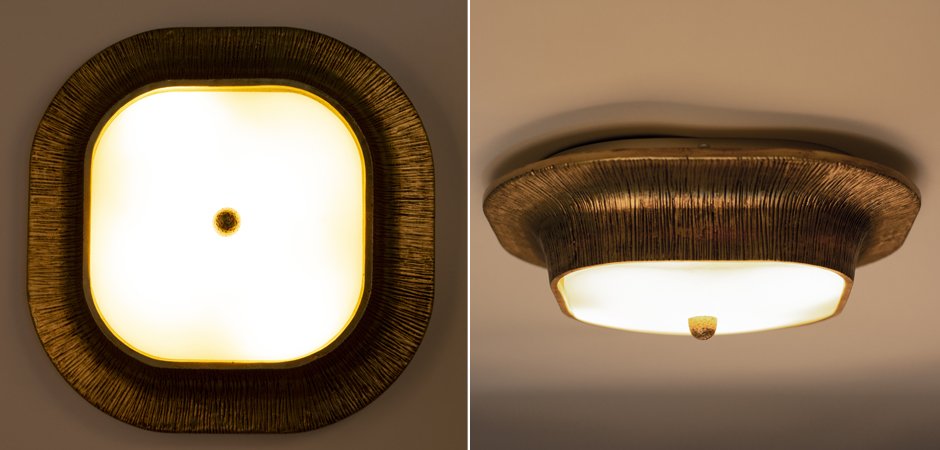Потолочный светильник Utopia Round Sconce Gold Потолочный светильник Utopia Round Sconce Gold - Loft-Concept в Кирове