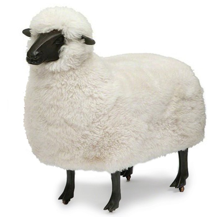 Пуф FRANCOIS-XAVIER LALANNE Moutons de laine Черный Бежевый Графит Пуф FRANCOIS-XAVIER LALANNE Moutons de laine Черный Бежевый Графит в Кирове | Loft Concept