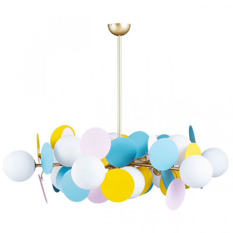 Люстра MATISSE Chandelier multicolor 12 ламп Мульти Золотой Люстра MATISSE Chandelier multicolor 12 ламп Мульти Золотой в Кирове | Loft Concept
