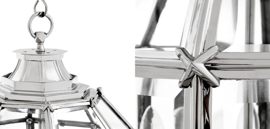 Люстра Lantern Owen Nickel M - Loft-Concept в Кирове