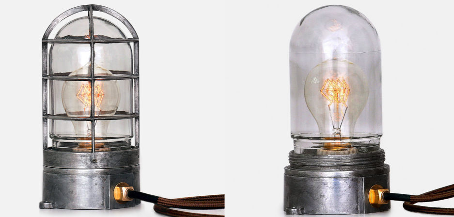 Настольная лампа Steampunk Cage Glass Edison Table lamp Настольная лампа Steampunk Cage Glass Edison Table lamp - Loft-Concept в Кирове