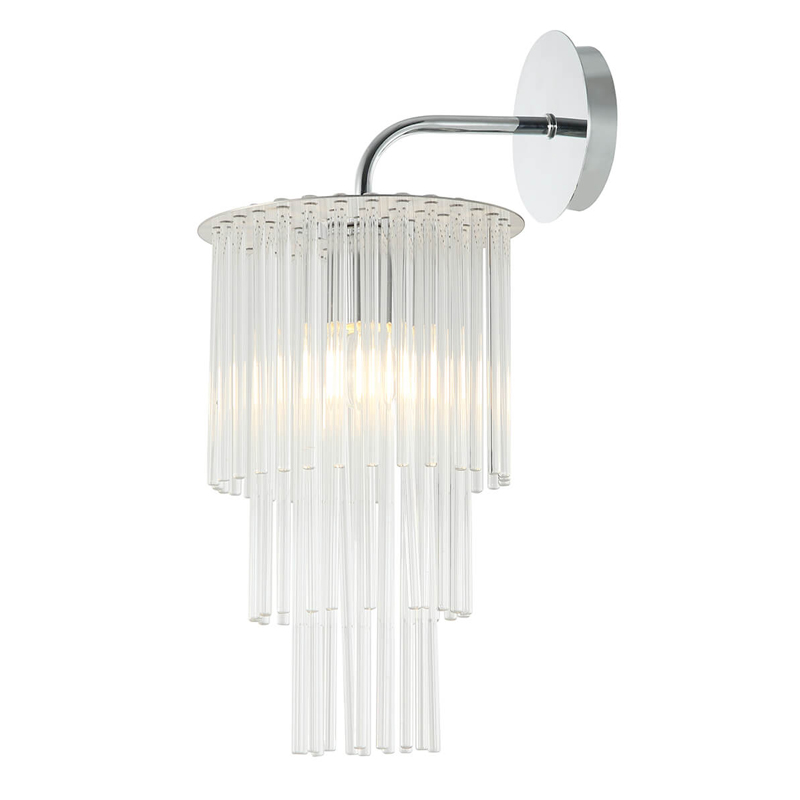 Бра Harrison Sconce chrome Хром Прозрачный Бра Harrison Sconce chrome Хром Прозрачный в Кирове | Loft Concept