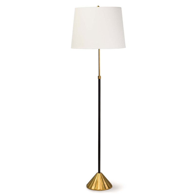 Торшер Arleta Floor lamp Белый Черный Золотой Торшер Arleta Floor lamp Белый Черный Золотой в Кирове | Loft Concept