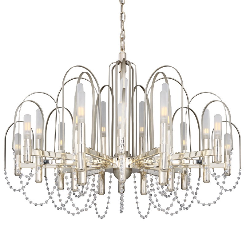 Люстра Perrine Chandelier 93 Золотой Шампань Прозрачный Белый в Кирове | Loft Concept 
