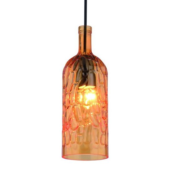 Подвесной светильник Geometry Glass Amber Bottle Pendant Янтарь (Amber) Подвесной светильник Geometry Glass Amber Bottle Pendant Янтарь (Amber) в Кирове | Loft Concept