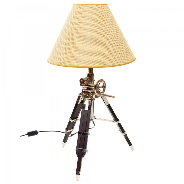 Настольная лампа Tripod Table Lamp Бежево-серый Коричневый в Кирове | Loft Concept 