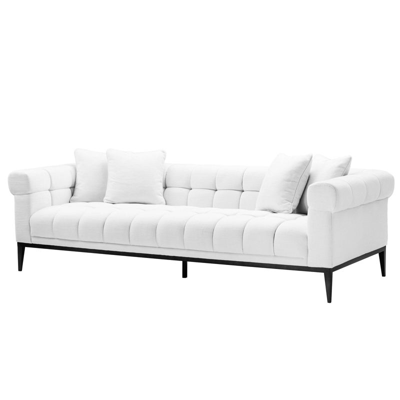 Диван Eichholtz Sofa Aurelio white Белый Черный Диван Eichholtz Sofa Aurelio white Белый Черный в Кирове | Loft Concept