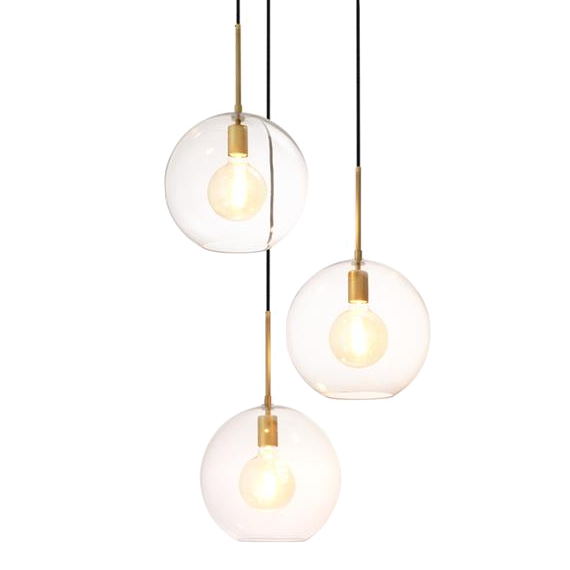 Люстра Chandelier Tango 3 light Латунь Античная полированная Темная бронза Прозрачное Стекло Люстра Chandelier Tango 3 light Латунь Античная полированная Темная бронза Прозрачное Стекло в Кирове | Loft Concept