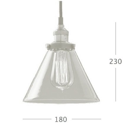 Подвесной светильник Loft Clear Glass Wide Cloche Подвесной светильник Loft Clear Glass Wide Cloche в Кирове