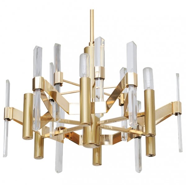 Люстра Gaetano Sciolari Chandelier Хром Золотой Черный Люстра Gaetano Sciolari Chandelier Хром Золотой Черный в Кирове | Loft Concept