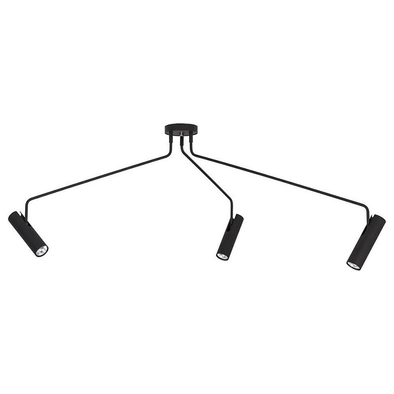 Потолочный светильник Tibo Branches Trumpet Tube black 3 Черный Потолочный светильник Tibo Branches Trumpet Tube black 3 Черный в Кирове | Loft Concept