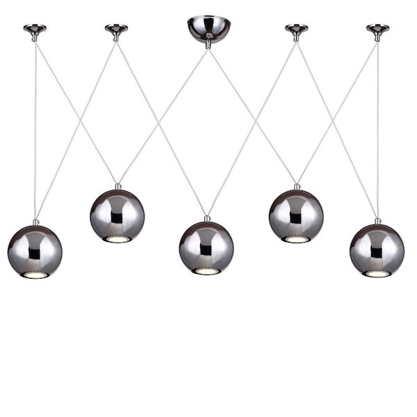 Подвесной светильник Multisphere Pendant Silver 5 Подвесной светильник Multisphere Pendant Silver 5 в Кирове | Loft Concept