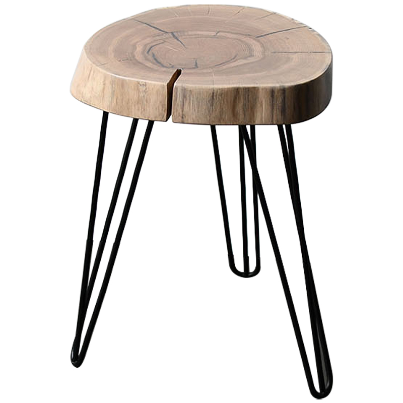 Приставной стол Aariz Industrial Metal Rust Side Table Древесина Черный Приставной стол Aariz Industrial Metal Rust Side Table Древесина Черный в Кирове | Loft Concept