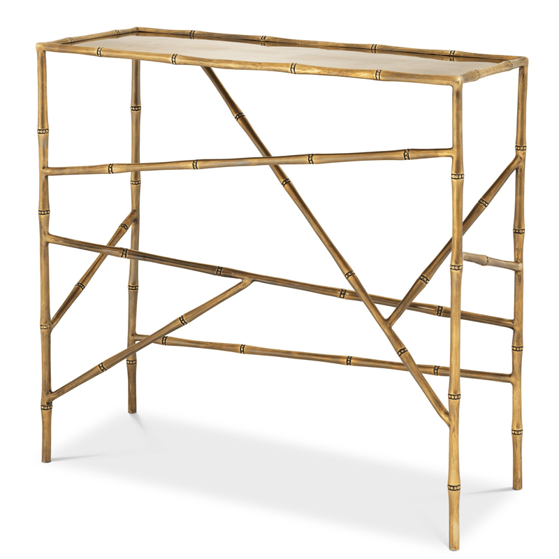 Консоль Eichholtz Console Table Wailea Винтажная латунь Консоль Eichholtz Console Table Wailea Винтажная латунь в Кирове | Loft Concept