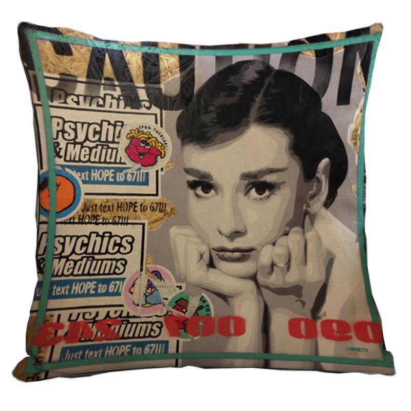 Декоративная подушка Audrey Hepburn #5 Мульти Декоративная подушка Audrey Hepburn #5 Мульти в Кирове | Loft Concept