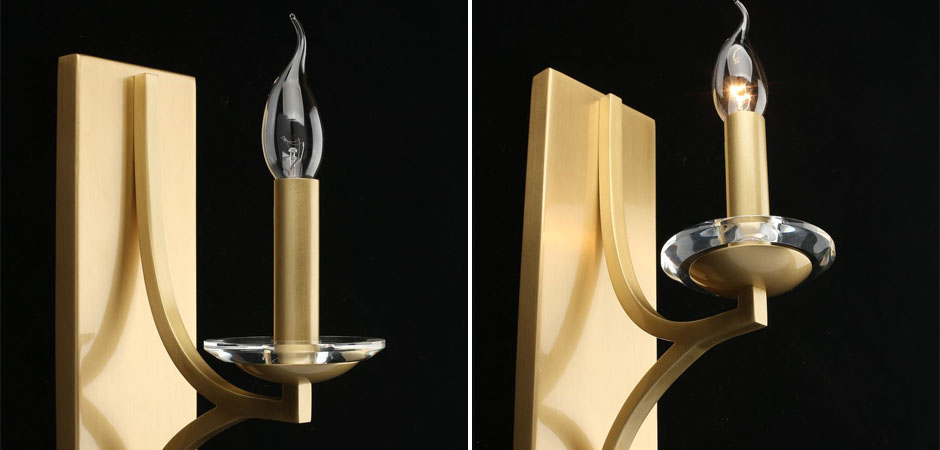 Бра Ancient Sophistication Brass с Хрустальным декором Бра Ancient Sophistication Brass с Хрустальным декором - Loft-Concept в Кирове