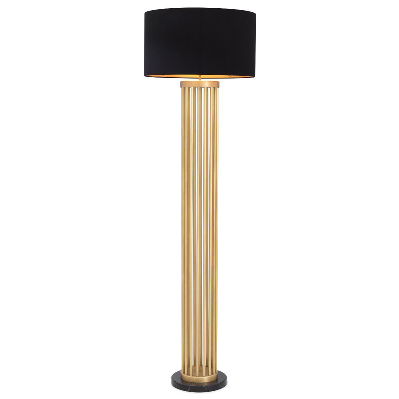 Торшер Eichholtz Floor Lamp Condo Латунь Черный Торшер Eichholtz Floor Lamp Condo Латунь Черный в Кирове | Loft Concept