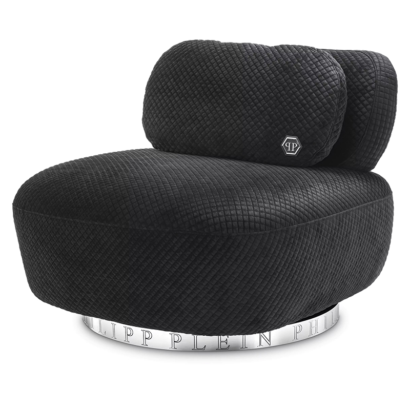 Кресло Philipp Plein Chair Signature Черный Хром Кресло Philipp Plein Chair Signature Черный Хром в Кирове | Loft Concept