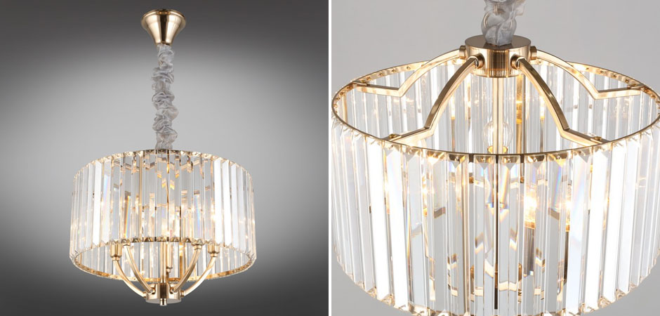 Хрустальная Люстра Glass Strips Gold Хрустальная Люстра Glass Strips Gold - Loft-Concept в Кирове